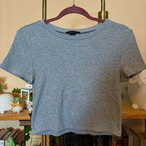 Forever 21 Heather Gray Ribbed Tee